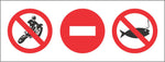 No bikes no entry and no fishing safety sign (P19)