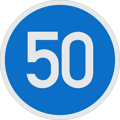 Minimum Speed road sign (R101)