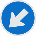 Keep Left road sign (R103)
