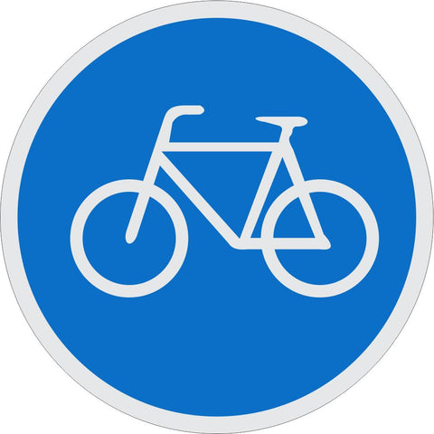 Cyclists Only road sign (R111)