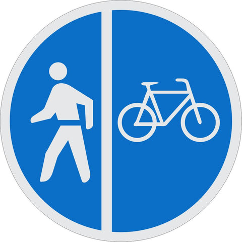 Pedestrians and Cyclists Only road sign (R115)