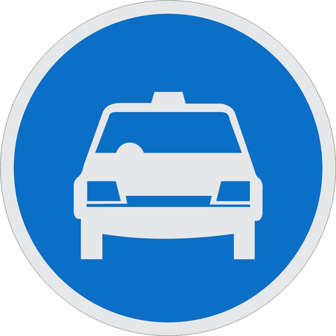 Taxis Only road sign (R118)