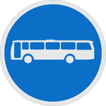 Buses Only road sign (R121)