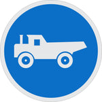 Construction Vehicles Only road sign (R125)