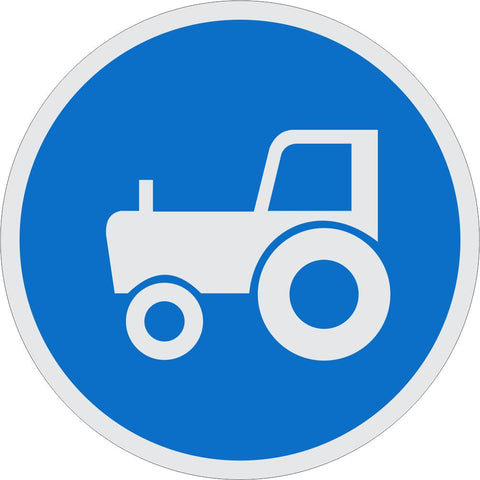 Agricultural Vehicles Only road sign (R130)