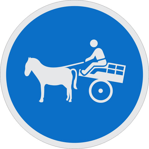 Animal Drawn Vehicles Only road sign (R131)