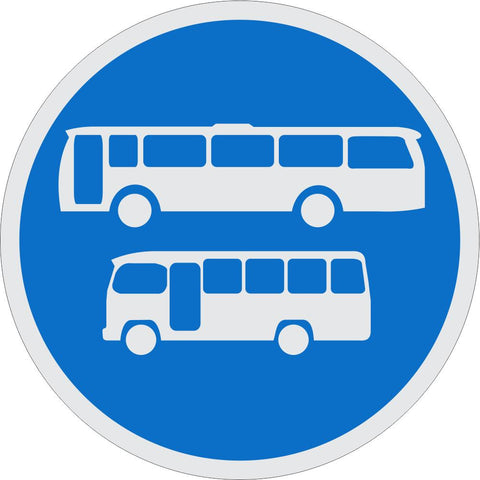 Buses and Minibuses Only road sign (R134)