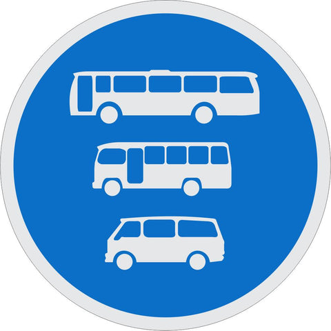 Buses, Midi-Buses and Minibuses Only road sign (R136)
