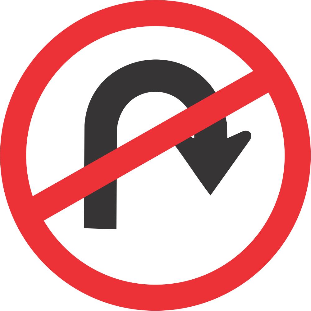 No U-Turn road sign (R213) | Safety Sign Online