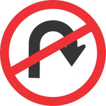 No U-Turn road sign (R213)