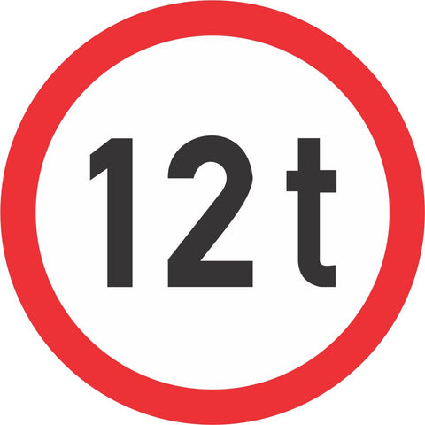 Mass Limit road sign (R202)