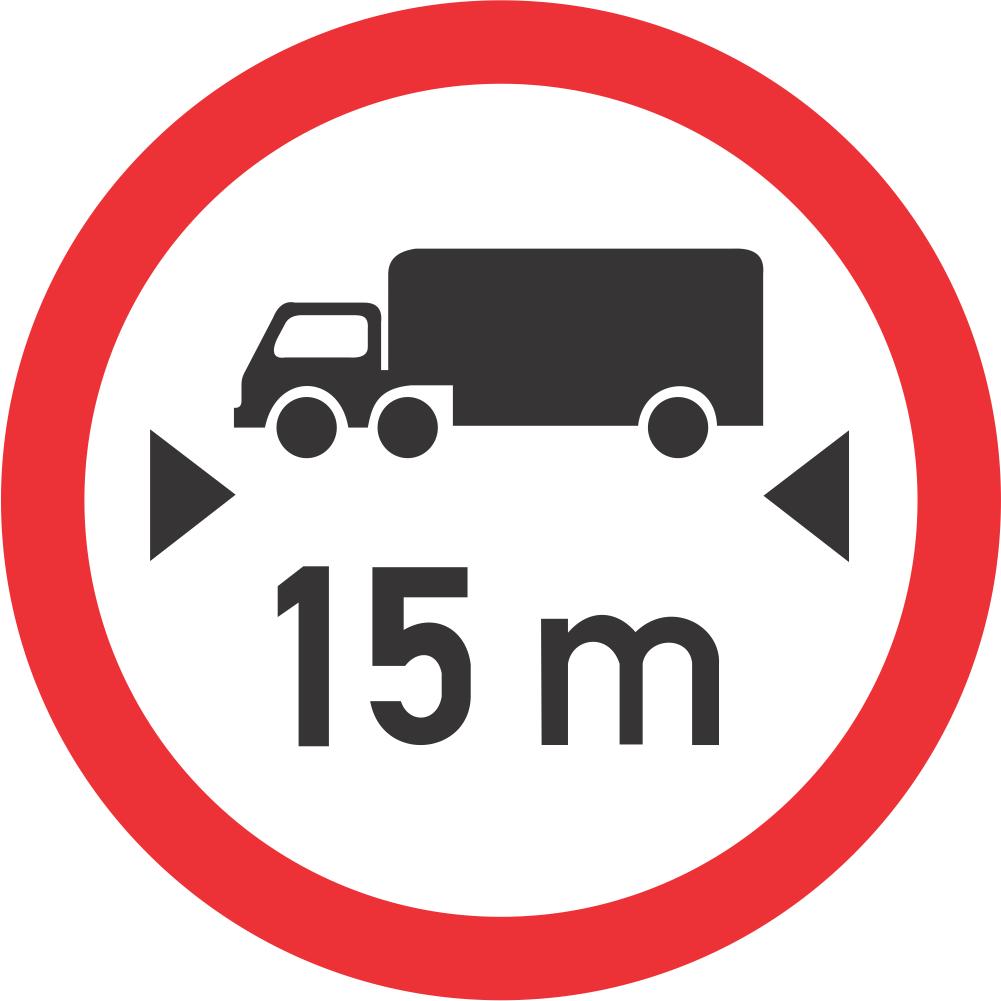 Length Limit road sign (R205) | Safety Sign Online