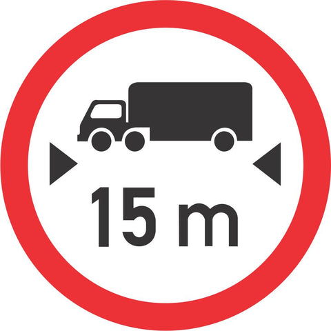 Length Limit road sign (R205)