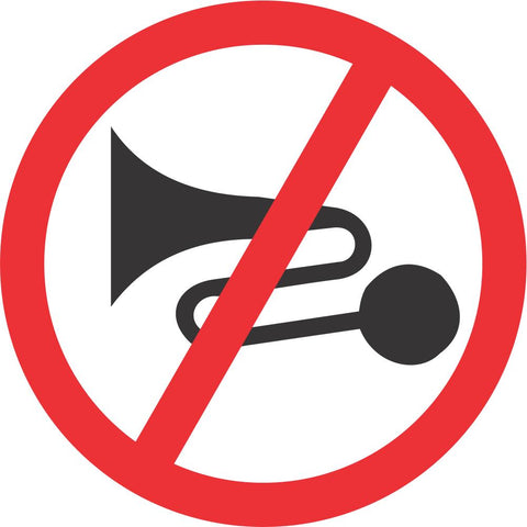 No Excessive Noise road sign (R206)