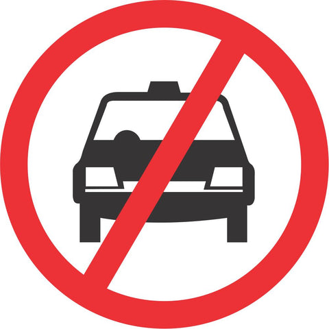 No Taxis road sign (R224)