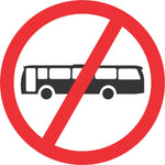 No Buses road sign (R227)