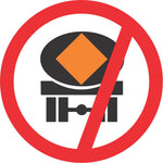 No Vehicles Conveying Dangerous Goods road sign (R232)