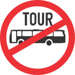 No Tour Buses road sign (R235)