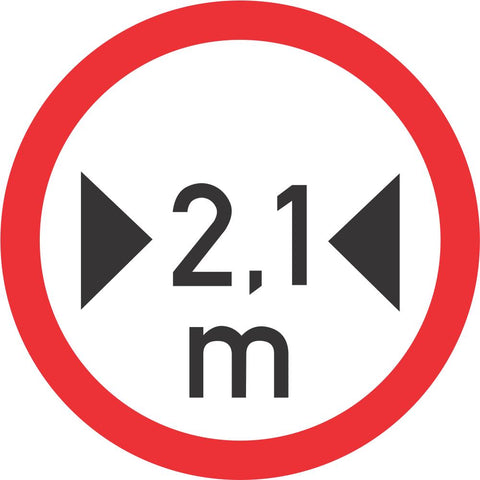 Width Limit road sign (R239)