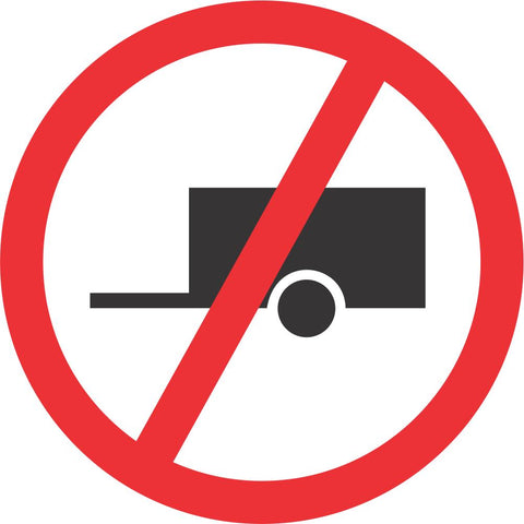 No Towed Vehicles road sign (R240)
