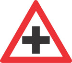 Crossroad road sign (W101)