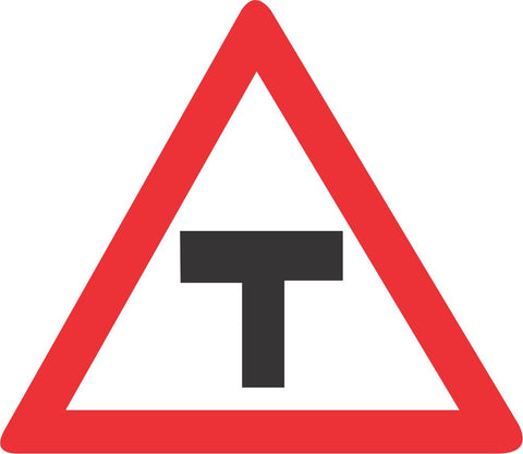 T-Junction road sign (W104)