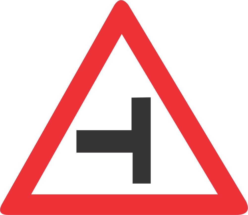 看板 Side-Road Junction (Left) road sign (W107) | Safety Sign Online