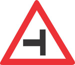 Side-Road Junction (Left) road sign (W107)