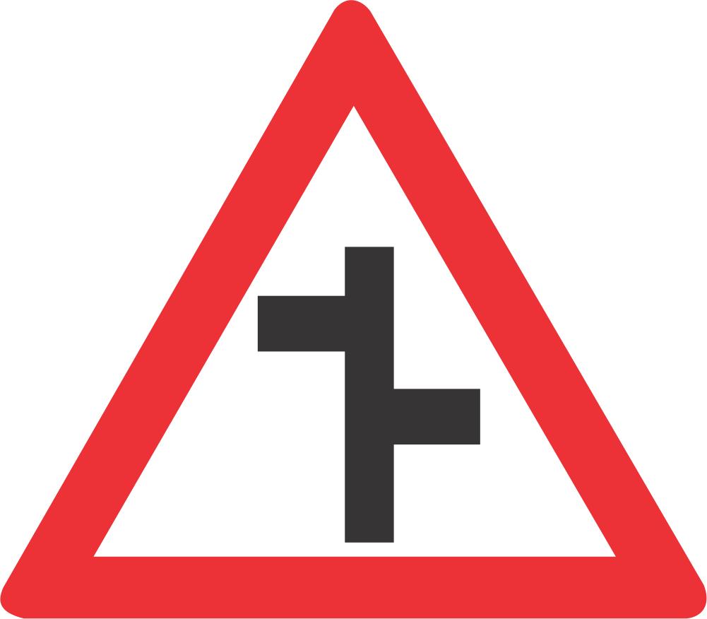 Priority Crossroad on Non-Priority Road road | Safety Sign Online