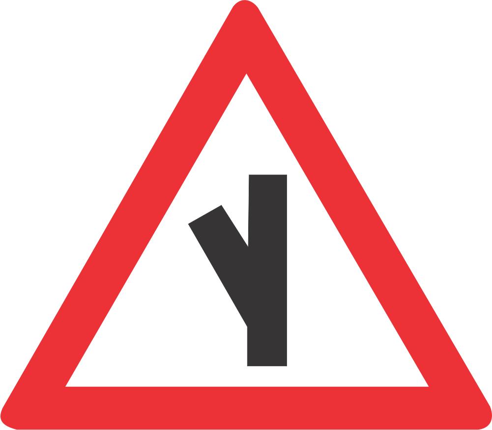 Sharp Junction (Half-Left) road sign (W111) | Safety Sign Online