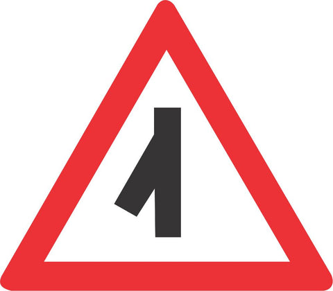 Sharp Junction (Left) road sign (W112)