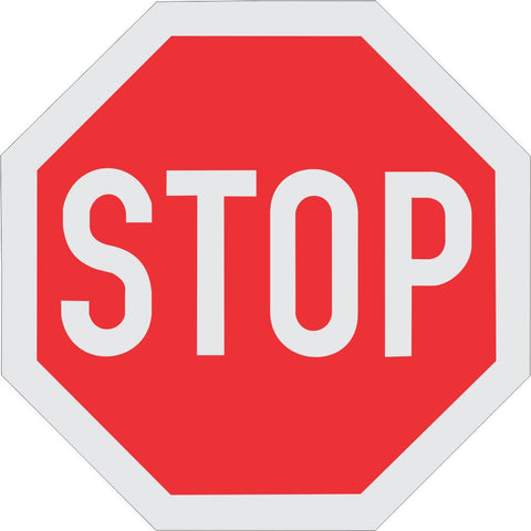 Stop Sign Retro reflective road sign (R1)