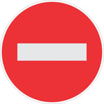 No Entry road sign (R3)