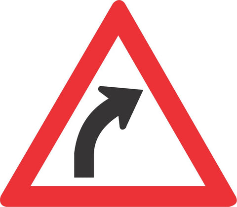 Gentle Curve (Right) road sign (W202)