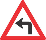 Sharp Curve (Left) road sign (W205)