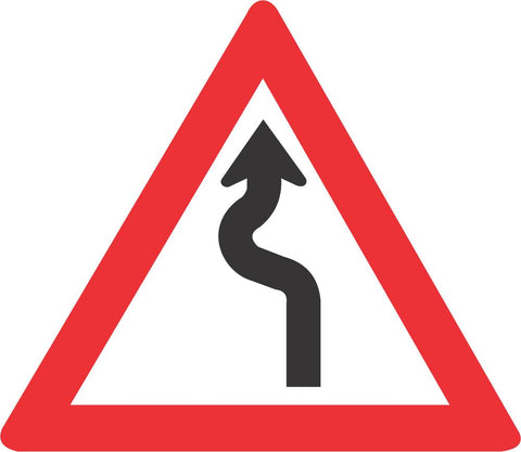 Winding Road (Left - Right) road sign (W209)