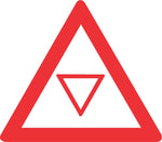 Traffic Control "Yield" Ahead road sign (W303)