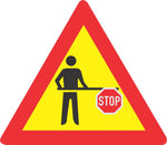 Scholar Patrol Ahead Temporary road sign (TW305)