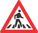 Pedestrian Crossing road sign (W306)