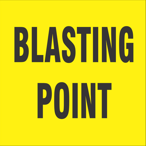 Blasting point safety sign (C5)