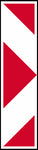 Danger Plate Left or Right road sign (W401 / W402 )