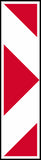 Danger Plate Left or Right road sign (W401 / W402 )