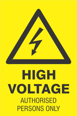 High Voltage safety sign (HW151)