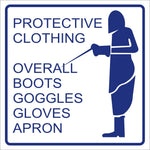 Protective Clothing safety sign (M083)