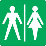 Unisex toilet safety sign (M109)