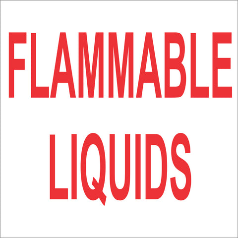 Flammable Liquids safety sign (M115)