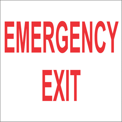 Emergency Exit safety sign (M142)