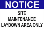 Notice Site Maintenance safety sign (NOT025)
