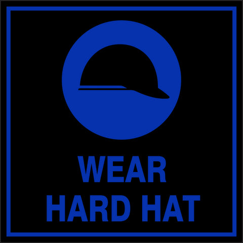 Wear Hard hat safety sign (M13)