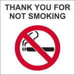Thank you for not smoking safety sign (M144)